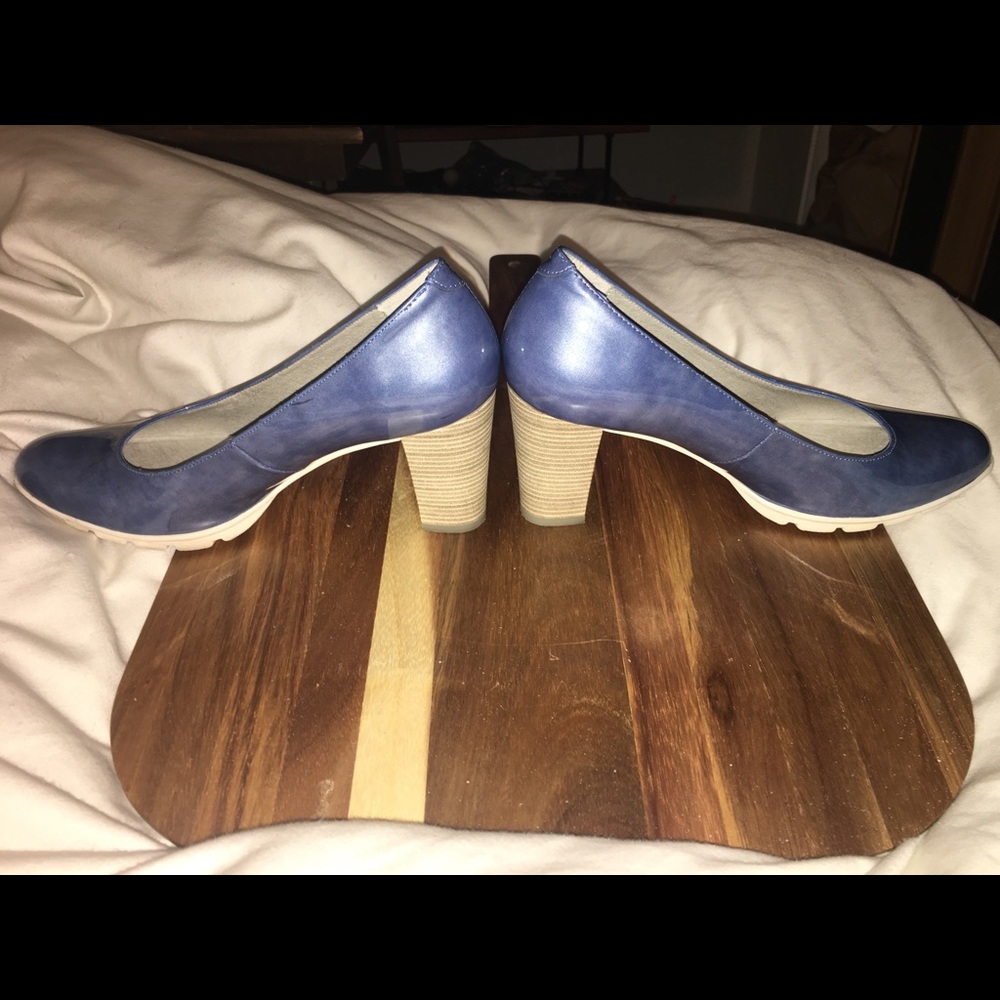 Dorking By Fluchos Patent Leather Light Blue Shoes … Gem